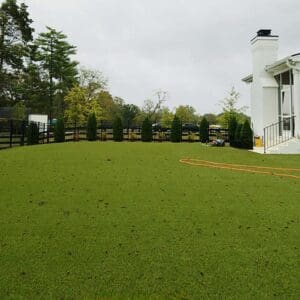 Goat Turf artificial grass installation before maintenance service
